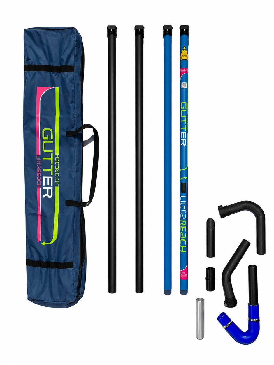 Clamped Carbon Fibre 51mm Gutter Pole Kits With Carbon Neck