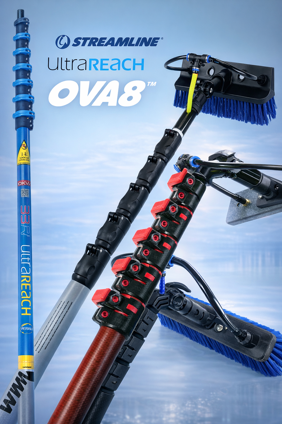 Window cleaning poles