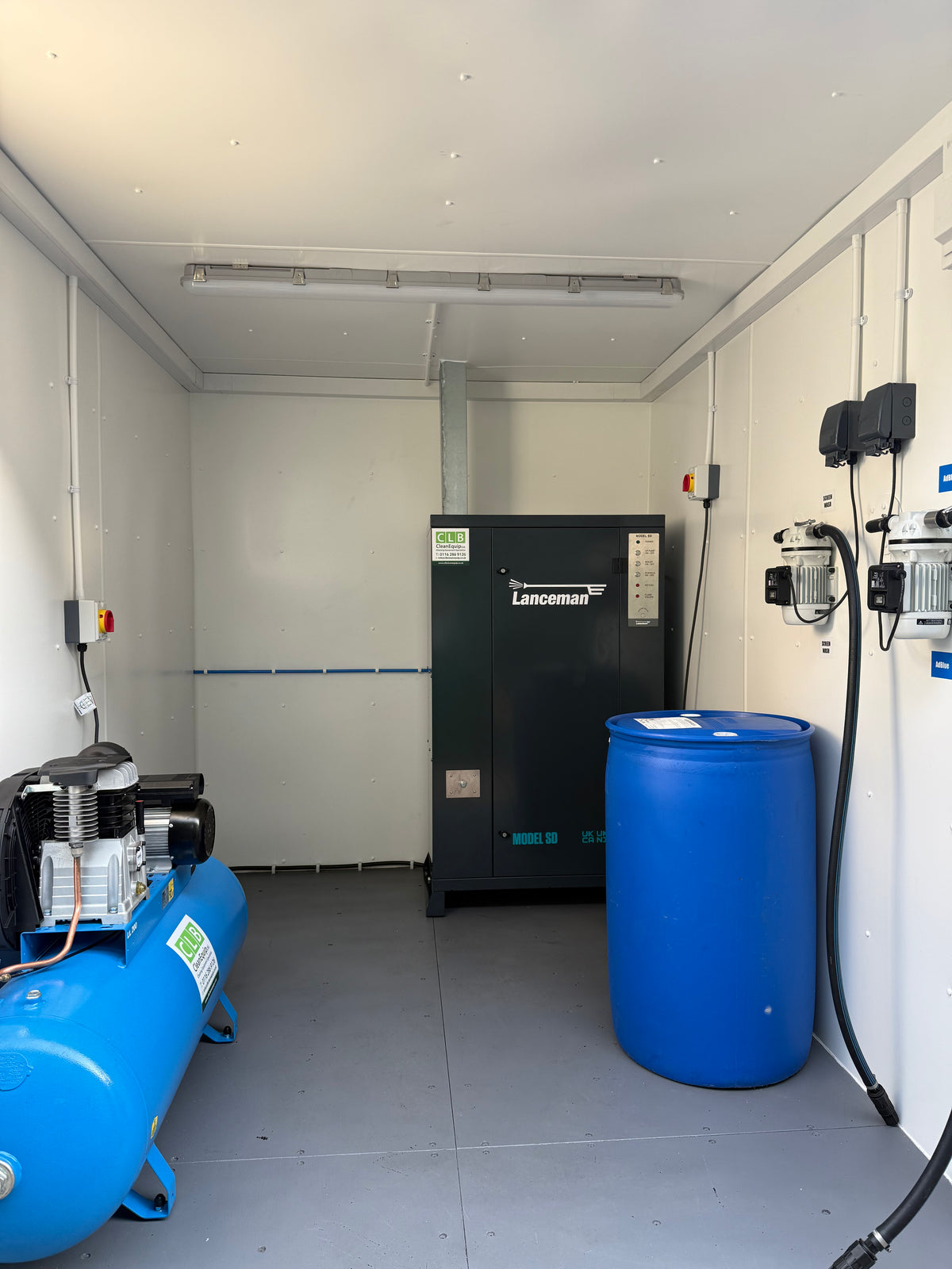 Site container wash bay